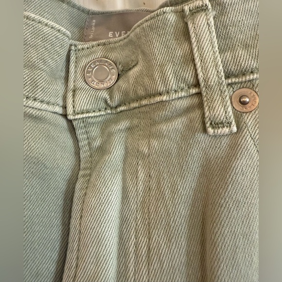 Everlane The Way-High Jean Organic Cotton Sage Green -   Size 24 Tall - Picture 4 of 8